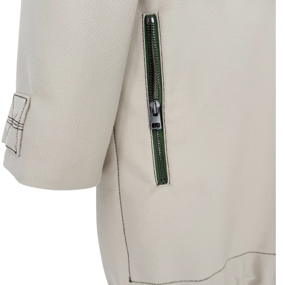 Banana Republic Oversized Utility Twill Pullover Jacket Beige Green Size Medium - Picture 8 of 14